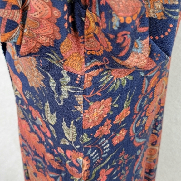 Soft Surroundings Vivian Boho Beaded Embroidered Paisley Tunic Top Sz M - Picture 9 of 12